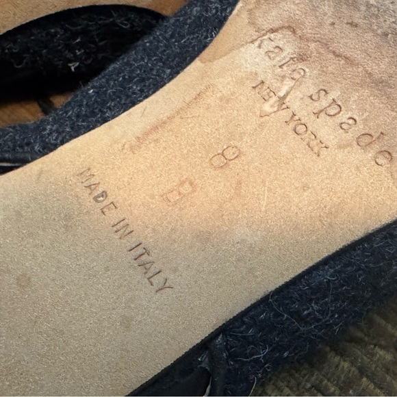 Kate Spade Sling Back Kitten Heels size 8 Made in Italy - Picture 7 of 7